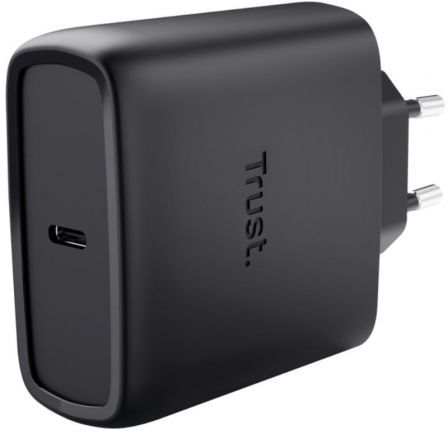 Trust Maxo Cargador de Pared GaN 65 W USB-C con Cable de 2 m Negro Trust Maxo Cargador de Pared GaN 65 W USB-C con Cable de 2 m Negro